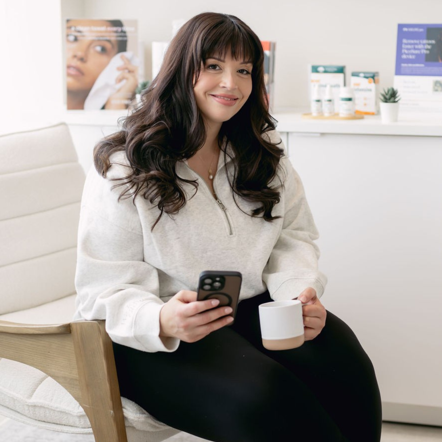 Jessica Caceres, nurse practitioner and founder of The Confident Founder, in her practice