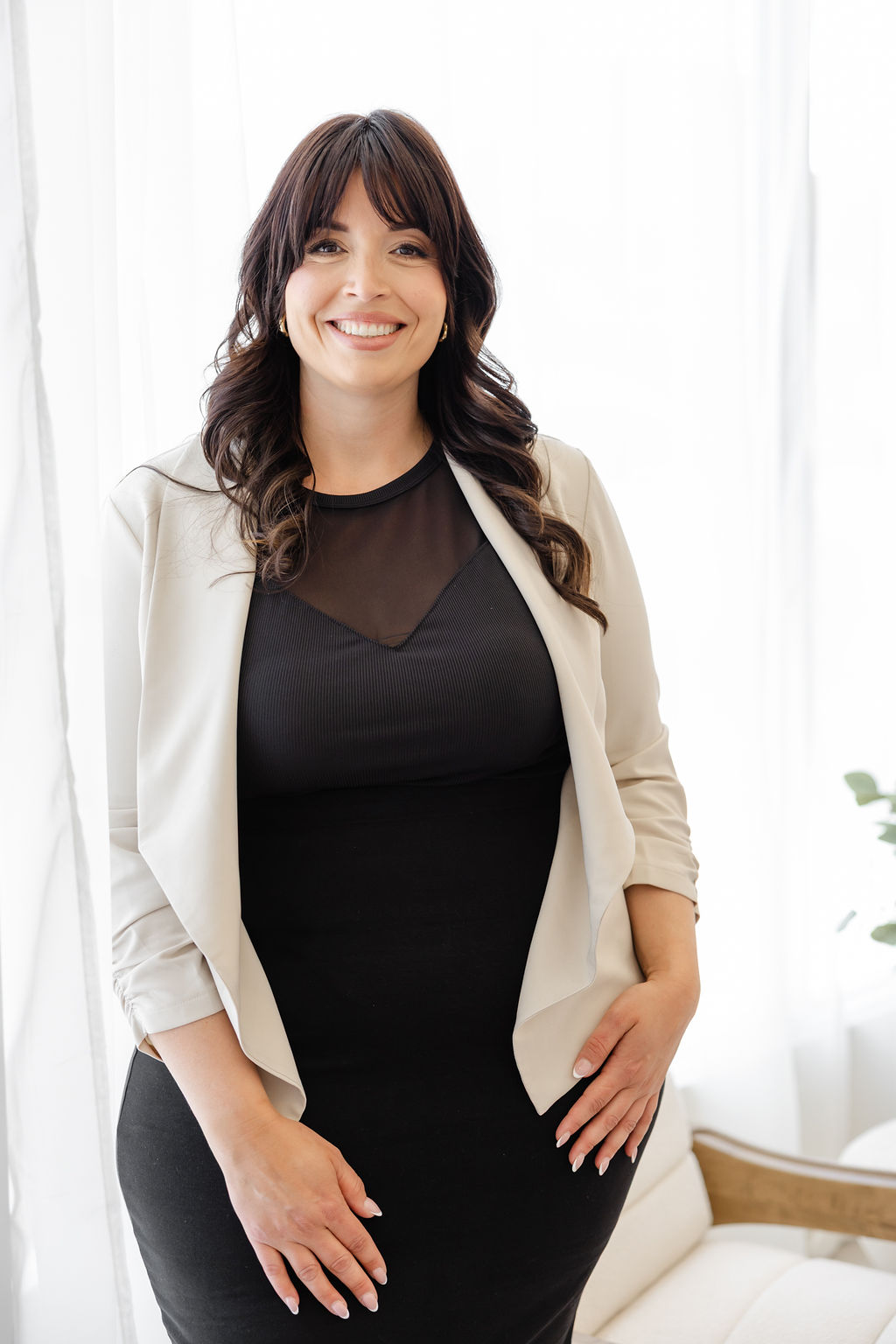 Jessica Caceres, nurse practitioner and founder of The Confident Founder, in her practice